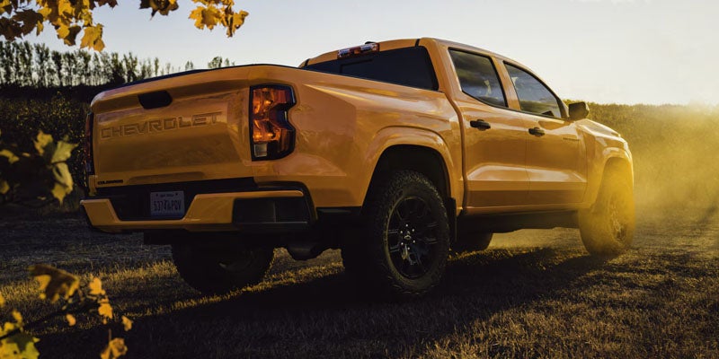 Rear view of 2026 Chevrolet Colorado with StowFlex tailgate in Eureka IL