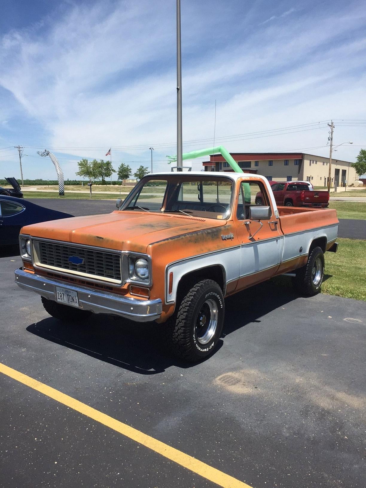  car with orange paint img