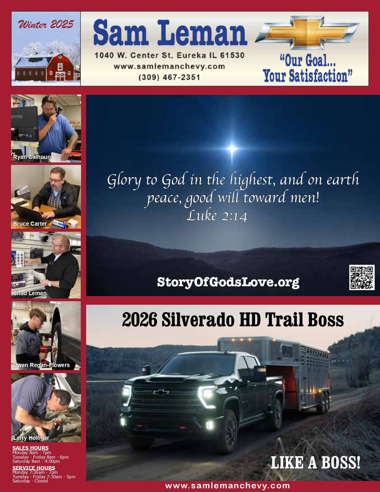 newsletter sam leaman